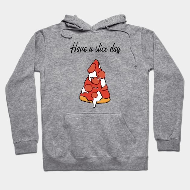 Pizza slice day Hoodie by Uwaki